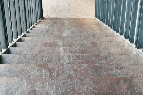 Concrete Stair Stamping in Petaluma